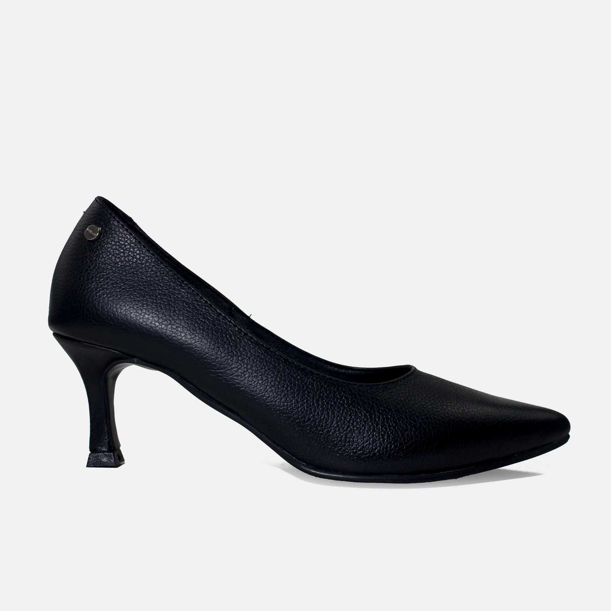 Tacones inara de cuero para mujer - Negro