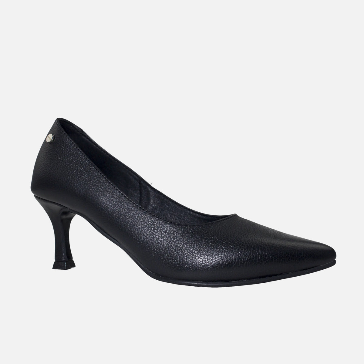 Tacones inara de cuero para mujer - Negro