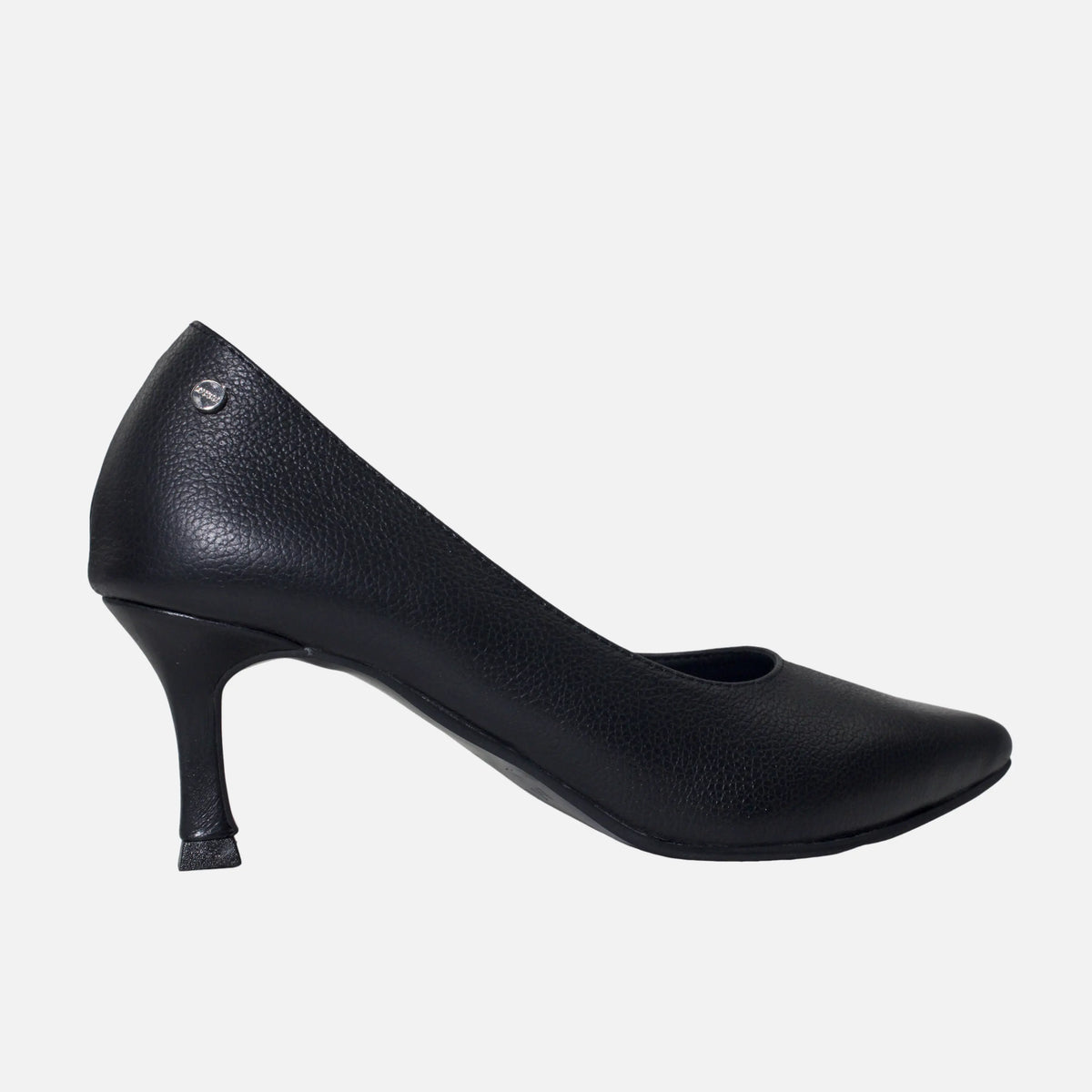Tacones inara de cuero para mujer - Negro