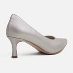 Tacones inara de cuero para mujer - Oro