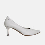 Tacones inara de cuero para mujer - Hueso