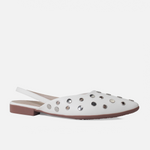 Baleta destalonada zinia de sintético para mujer - Hueso