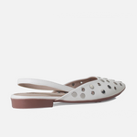 Baleta destalonada zinia de sintético para mujer - Hueso