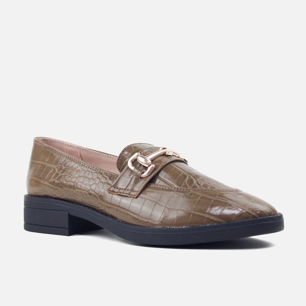Mocasin plano valeria de sintético para mujer - Verde