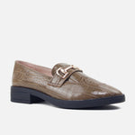 Mocasin plano valeria de sintético para mujer - Verde