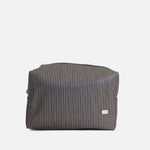 Cosmetiquera mira de cuero para mujer - Cafe