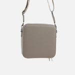 Bolso manos libres lia de cuero para mujer - Nude