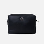 Bolso manos libres esme de cuero para mujer - Negro