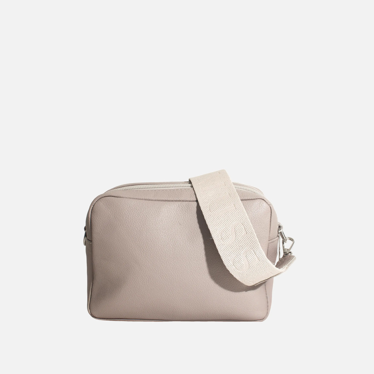 Bolso manos libres esme de cuero para mujer - Taupe