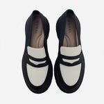 Mocasin tractorado mina de sintético para mujer - Negro