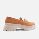 Mocasin tractorado mina de sintético para mujer - Miel