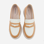 Mocasin tractorado mina de sintético para mujer - Miel