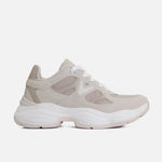 Tenis con plataforma naeva de sintético para mujer - Beige