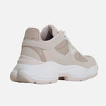 Tenis con plataforma naeva de sintético para mujer - Beige