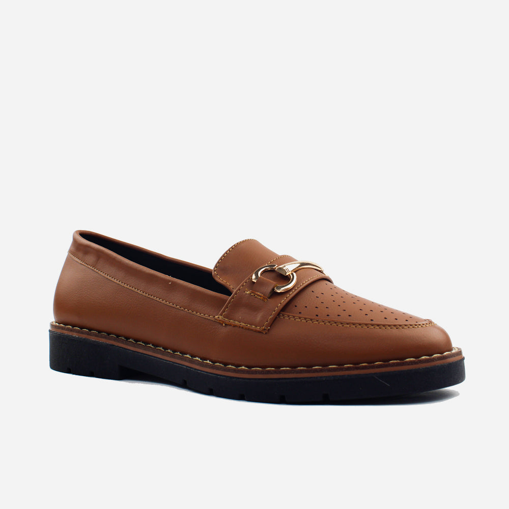 Mocasin sleeper amara de sintético para mujer - Miel