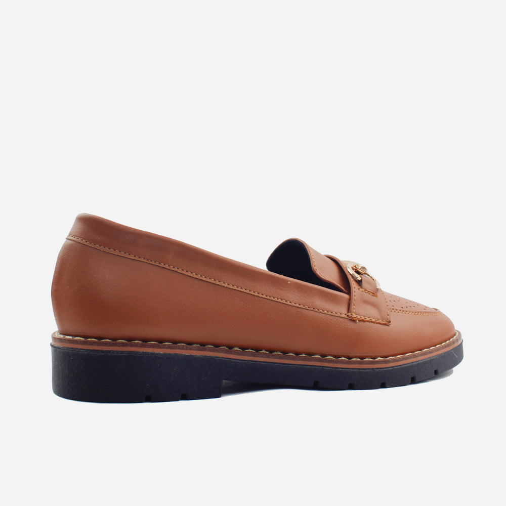 Mocasin sleeper amara de sintético para mujer - Miel