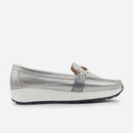 Mocasin plataforma vivienne de cuero para mujer - Fusil