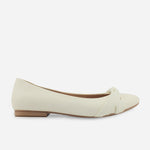 Baleta plana alegria de sintético para mujer - Hueso