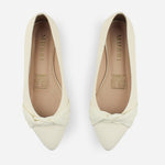 Baleta plana alegria de sintético para mujer - Hueso