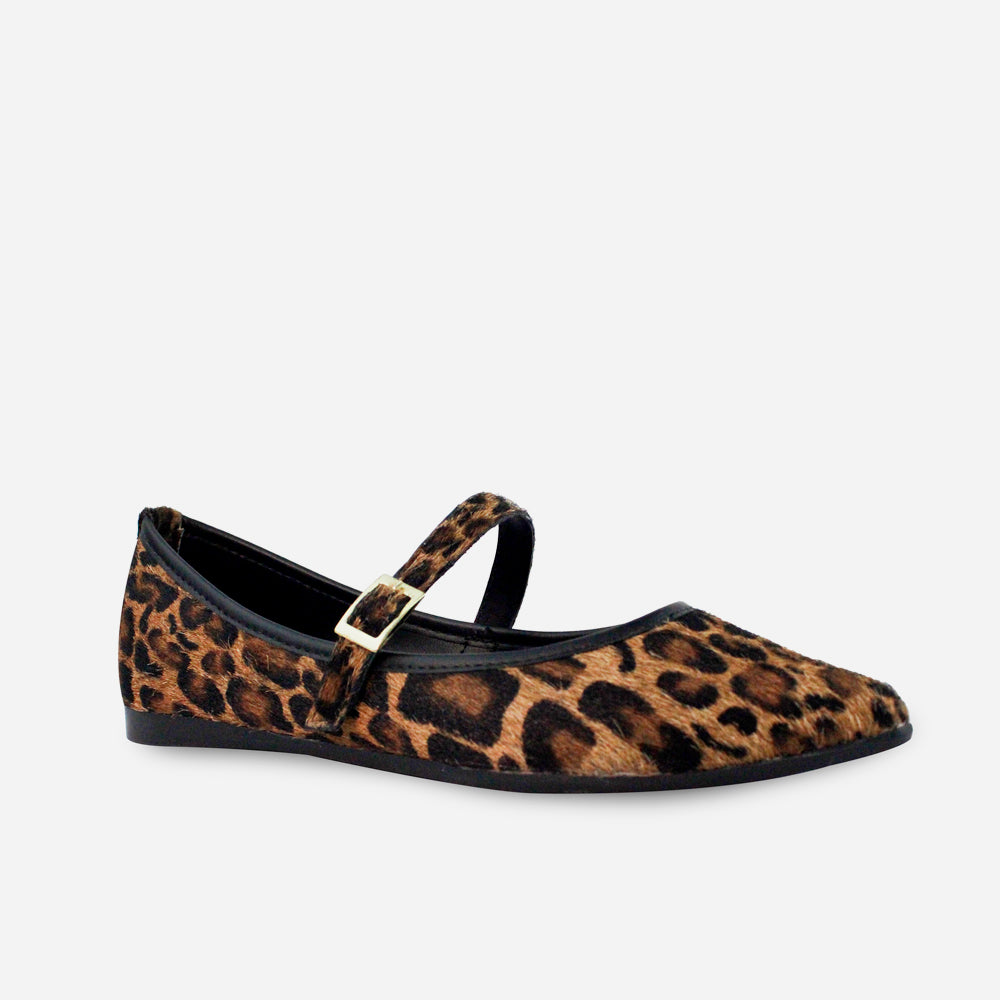 Baleta plana lilith de cuero para mujer - Culebracafe