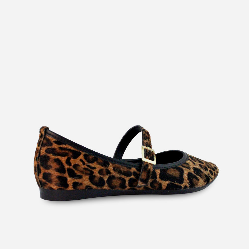 Baleta plana lilith de cuero para mujer - Culebracafe