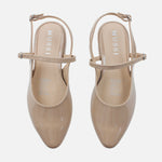 Baleta destalonada very de sintético para mujer - Nude