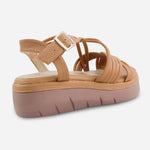 Sandalia chunky lov de sintético para mujer - Almendra