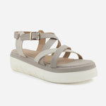 Sandalia chunky perla de sintético para mujer - Gris