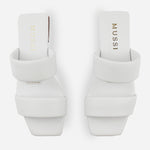 Sandalia plana marcel de sintético para mujer - Blanco