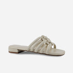 Sandalia plana sydney de sintético para mujer - Beige