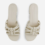 Sandalia plana sydney de sintético para mujer - Beige