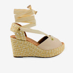 Sandalia plataforma piera de sintético para mujer - Taupe