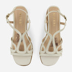 Sandalia plataforma tullia de sintético para mujer - Hueso