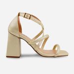 Sandalia tacon silvestre de sintético para mujer - Champaña