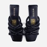 Sandalia plana zara de sintético para mujer - Negro