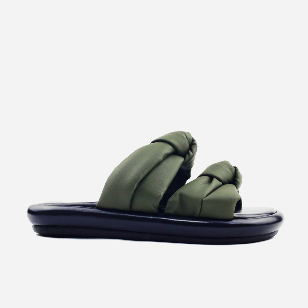 Sandalia flatform hielo de sintético para mujer - Verde