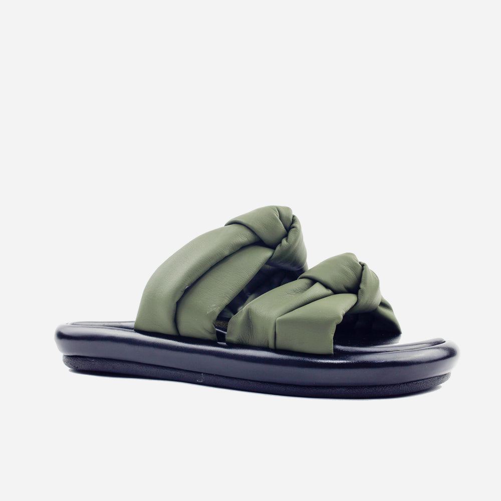 Sandalia flatform hielo de sintético para mujer - Verde