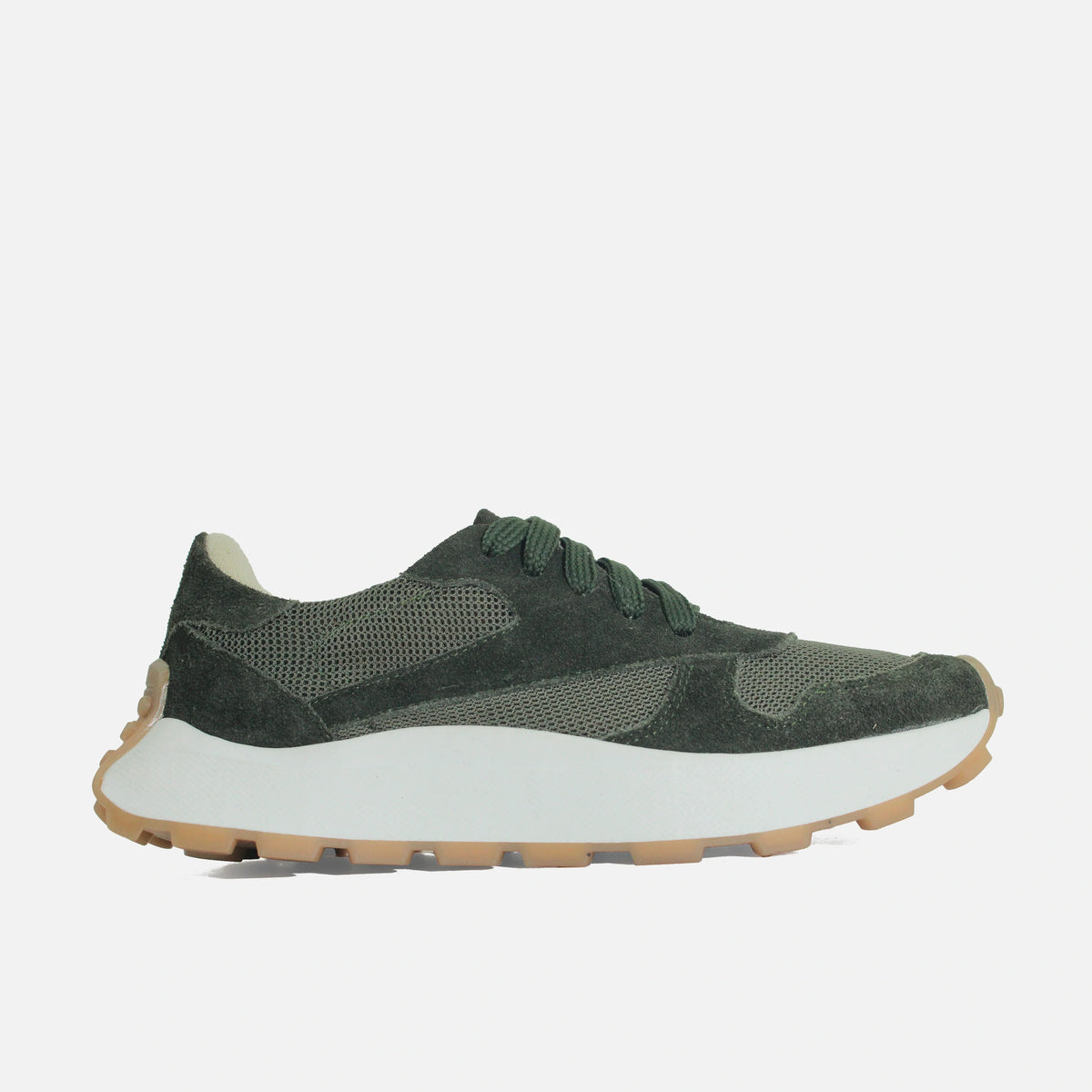 Tenis mague de cuero para mujer - Verde