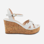 Sandalia plataforma sharon de sintético para mujer - Blanco