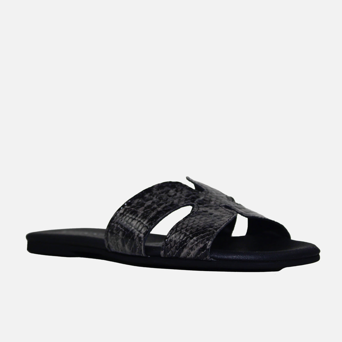 Sandalia plana marla de sintético para mujer - Negro