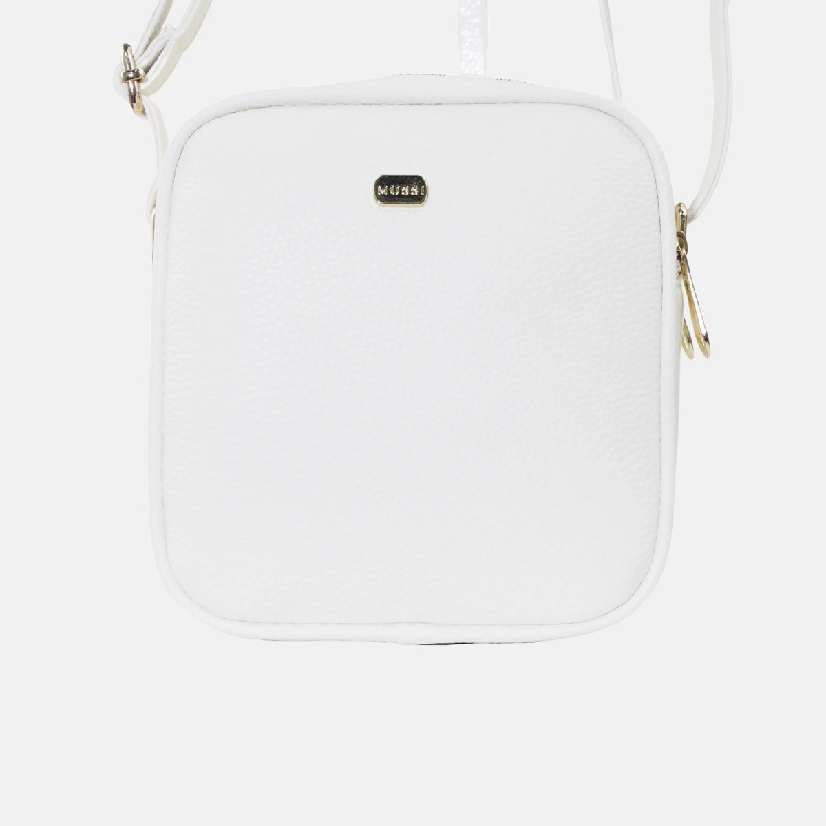 Bolso manos libres aylen de cuero para mujer - Hueso