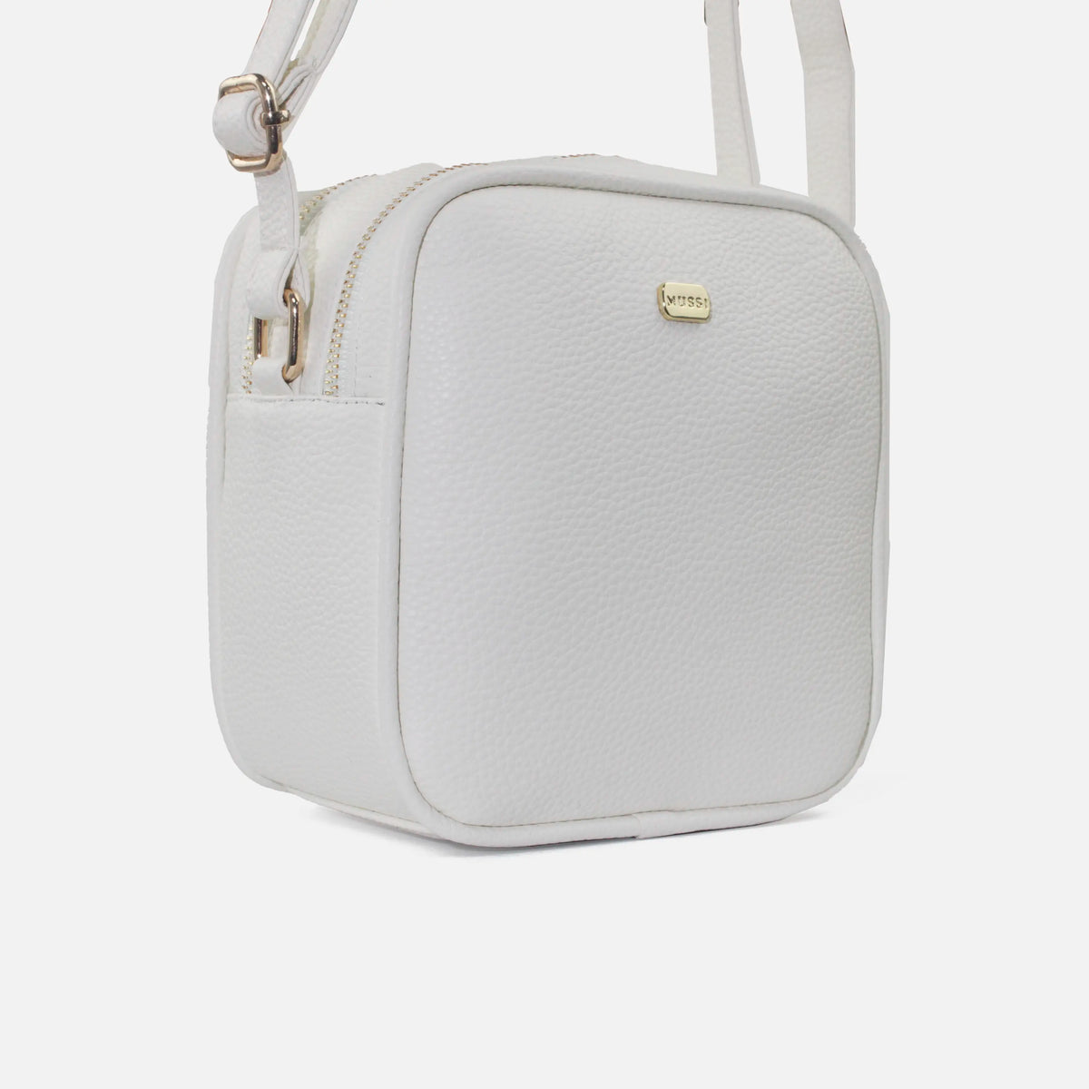 Bolso manos libres aylen de cuero para mujer - Hueso