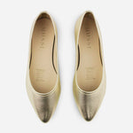 Baleta plana rosalba de sintético para mujer - Oro