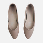 Baleta plana rosalba de sintético para mujer - Nude