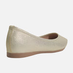 Baleta plana rosalba de sintético para mujer - Oro