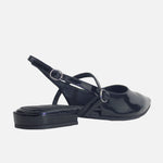 Baleta plana organdi de sintético para mujer - Negro