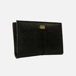 Billetera selva de cuero para mujer - Negro