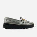 Mocasin plataforma florencia de cuero para mujer - Fusil