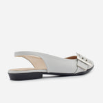 Baleta destalonada rosaura de sintético para mujer - Gris