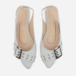 Baleta destalonada rosaura de sintético para mujer - Gris